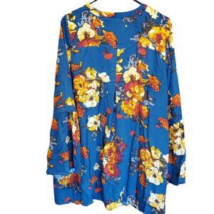 Blu Pepper Womens Floral Top